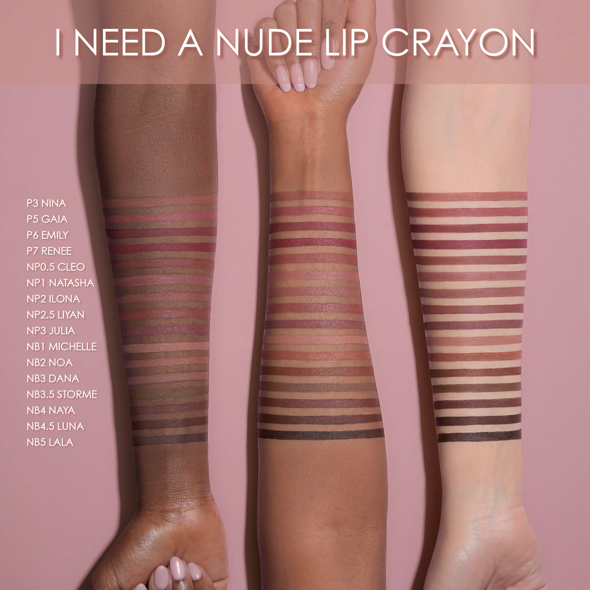 I NEED A NUDE LIP CRAYON (LÁPIZ MATE PARA LABIOS)